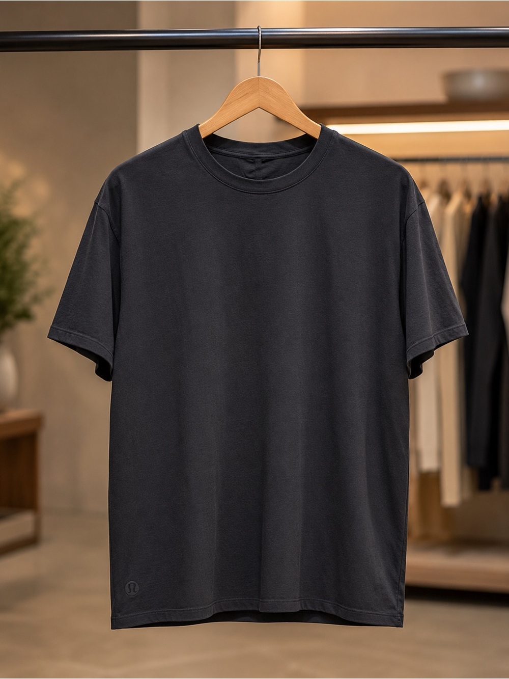 lululemon athletica Black Short Sleeve Crew Tee